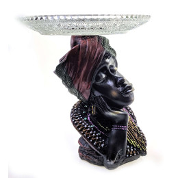 African woman with a dish (16.5x15x15 cm)C