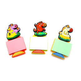 Кінь магніт на холодильник зі стікером  (10,5 х6х1 см)