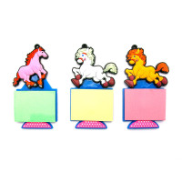 Кінь магніт на холодильник зі стікером  (10,5х6х1 см)