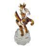 Конь- Пегас хрустальный янтарный (5,5х10х4 см)