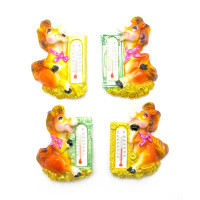 Лошадь с градусником магнит на холодильник (16 шт/уп)(7,5х5,5х1,5 см)