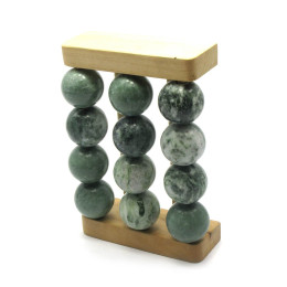 Jade massager "12 balls" (16.5x11x4.5 cm)