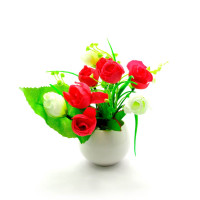 Flowers in a pot (16x7x7 cm)