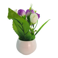 Flowers in a pot (16x7x7 cm)