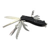 Folding knife with a set of tools multitool black (10 in 1) (9.5 cm)