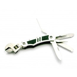 Нож-разводной ключ с набором инструментов (17,5х4х2,5 см)((5 в 1)
