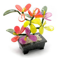 Tree with flowers (7 flowers) (17x10x6 cm)