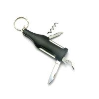 Knife-keychain, corkscrew with a set of tools 