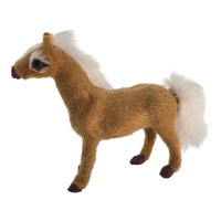Horse made of natural fur (11x11x3.5 cm)