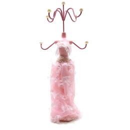 Подставка под бижутерию "Манекен" розовая (25х9,5х9 см)
