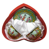 Porcelain set (2JBS112-3) 2 cups + 2 saucers 