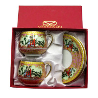 Porcelain set (2SCS108-8) 2 cups + 2 saucers 