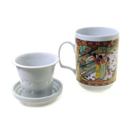 Tea cup with sit (330ml.)(BFC118-4) 