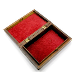 Скринька з секретом рожеве дерево (20х12,5х5,5 см)