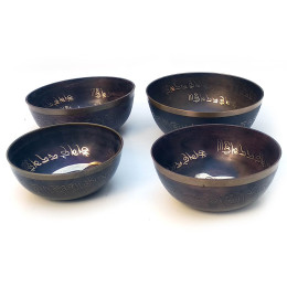 Чаши поющие (н-р 4 шт.)(d-21 см d-19,5 см d-18 см d-16 см)A