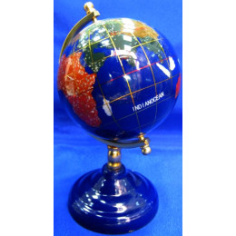 Глобус з натуральним камінням