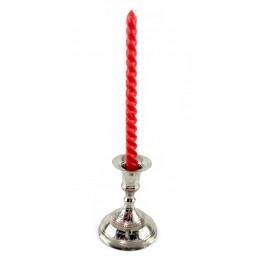 Bronze chrome plated colored candlestick (9.5x 4.7x 7.5 cm)