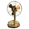 Miniature Bronze Desk Fan Battery Operated 17cm