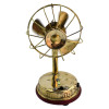 Miniature Bronze Desk Fan Battery Operated 17cm