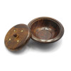 Round casket with rosewood lid (12x12x6 cm)
