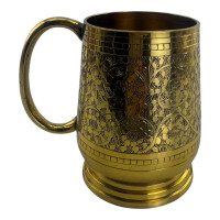 DISCOUNT: Gilded bronze mug, 0.5L (15x14.5x10 cm)