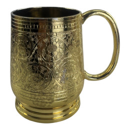 DISCOUNT: Gilded bronze goblet (17 x 7.6 cm)