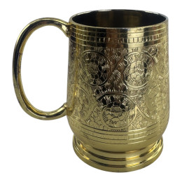 DISCOUNT: Gilded bronze goblet (17 x 7.6 cm)
