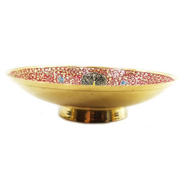 Fruit bowl bronze red 