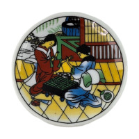 Магніт на холодильник "Гра в шашки Го" (5,5 см)