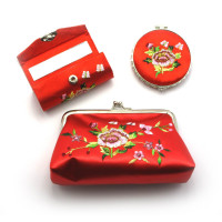 Gift set (Mirror, cosmetic bag, lipstick case)(19x19x4,5 cm)
