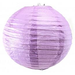 Фонарь бумажный фиолетовый (d-20 см)