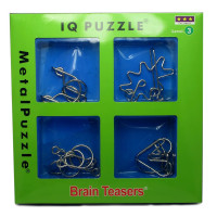 Metal puzzles (in n-re 4 pieces) (25x25x3 cm)