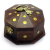Box rosewood octahedral (10.5x10.5x6cm)