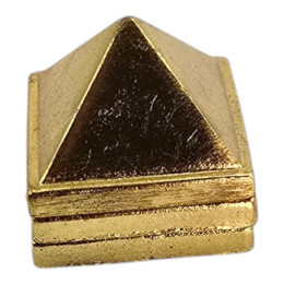 Brass Energy Pyramid (2.6 x 2.8 x 2.8 cm)