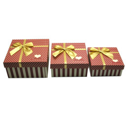 Packing boxes (ex./3pcs)(A92301-15)(19x19x9.5 17x17x8 15x15x6.5 cm)