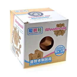 Wooden puzzle (6x6x6 cm)A