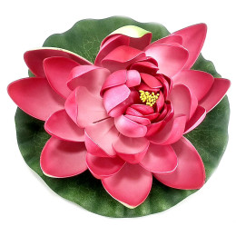 Цветок лотоса плавающий красный (20 см)