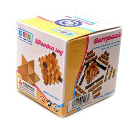 Wooden puzzle (10x10x10 cm)A