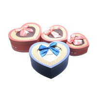 Packing boxes "Hearts"(eg/3pcs)(23x21x10 cm 19x17x8 cm 16x14x7 cm)