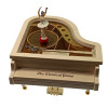 Piano with a dancing ballerina musical toy (14x16x15 cm)