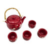 Ceramic tea set (teapot, 4 bowls) (teapot 700 ml, bowl 50 ml (28x17x11.5 cm)