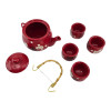 Ceramic tea set (teapot, 4 bowls) (teapot 700 ml, bowl 50 ml (28x17x11.5 cm)