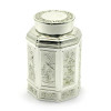 Metal jar for tea (11x7.5x7.5 cm)