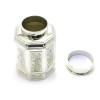 Metal jar for tea (11x7.5x7.5 cm)