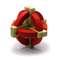 Wooden puzzle (9x9x9 cm)
