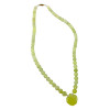 Jade necklace with pendant "Apple" (22.5 cm)