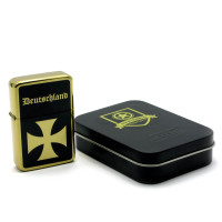 Petrol lighter, bronze, in a gift box