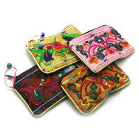 Purse with embroidery (12x8 cm)