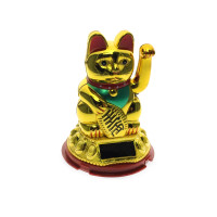 Maneki-neko cat on a solar battery (10x6.5x6.5 cm)