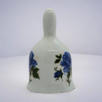 Ceramic bell "Blue Flowers" (8.5x5.5x5.5 cm)